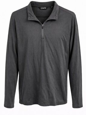CUTS Clothing Quarter Zip Pullover – Gray – Men’s Large (Fitted)
